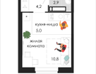 Студия, 22&nbsp;м²