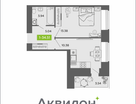 1-к. квартира, 34&nbsp;м²