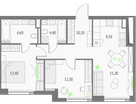 2-к. квартира, 68 м²