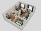 2-к. квартира, 48&nbsp;м²