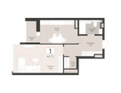 1-к. квартира, 44 м²