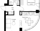 1-к. квартира, 42 м²