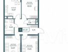 3-к. квартира, 81,4&nbsp;м²