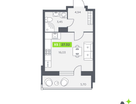 Студия, 27 м²