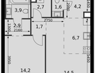 2-к. квартира, 52&nbsp;м²