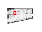 Студия, 45 м²