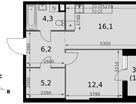 1-к. квартира, 45 м²