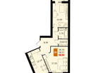 2-к. квартира, 58&nbsp;м²