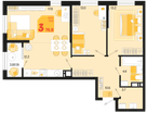 3-к. квартира, 76 м²