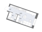 Студия, 24 м²