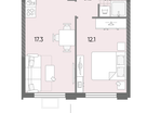 1-к. квартира, 35&nbsp;м²