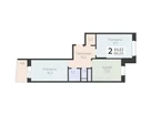 2-к. квартира, 66&nbsp;м²