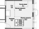 1-к. квартира, 35&nbsp;м²