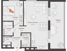 2-к. квартира, 69 м²