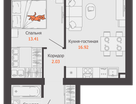 2-к. квартира, 42&nbsp;м²