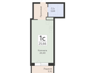 1-к. квартира, 25&nbsp;м²