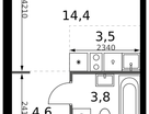 Студия, 26&nbsp;м²