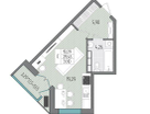 1-к. квартира, 31,5&nbsp;м²