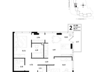 2-к. квартира, 62&nbsp;м²