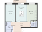 2-к. квартира, 66&nbsp;м²