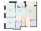 3-к. квартира, 75&nbsp;м²