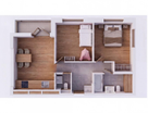 3-к. квартира, 60,6 м²