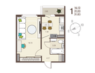 1-к. квартира, 31,8&nbsp;м²