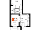 2-к. квартира, 61&nbsp;м²