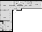 3-к. квартира, 85 м²