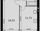 1-к. квартира, 35&nbsp;м²