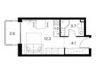 Студия, 23 м²