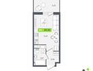 Студия, 23&nbsp;м²