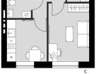 1-к. квартира, 27&nbsp;м²