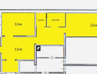 2-к. квартира, 78&nbsp;м²