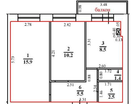 2-к. квартира, 44&nbsp;м²