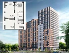 2-к. квартира, 59,6&nbsp;м²