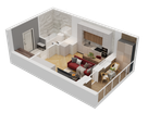 1-к. квартира, 30&nbsp;м²