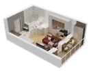 1-к. квартира, 29&nbsp;м²