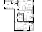 2-к. квартира, 60,6&nbsp;м²