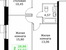 2-к. квартира, 53 м²