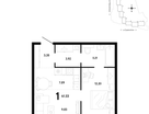 1-к. квартира, 41&nbsp;м²
