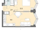 1-к. квартира, 38&nbsp;м²