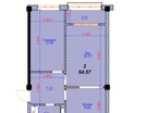 2-к. квартира, 54,6&nbsp;м²