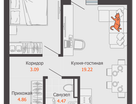 2-к. квартира, 44 м²