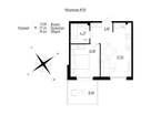 1-к. квартира, 39&nbsp;м²