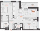 3-к. квартира, 67 м²