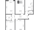 4-комнатная квартира, 101&nbsp;м²