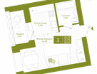 1-к. квартира, 36,3&nbsp;м²