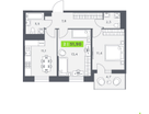 2-к. квартира, 51&nbsp;м²