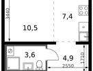 Студия, 26 м²